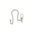 thumbnail image 2 of Utopia Alley  Rustproof Zinc Double Shower Curtain Hooks for Bathroom, Crystal Design, Set of 12 Brushed Nickel, 2 of 9