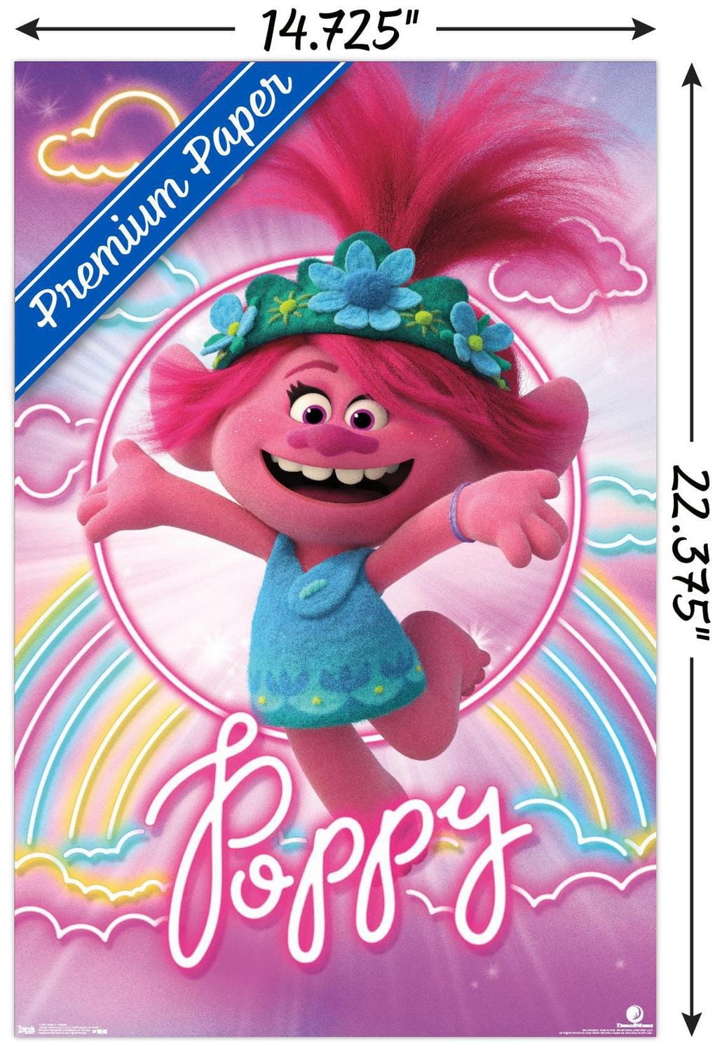 DreamWorks Trolls 2 - Poppy Wall Poster, 22.375" x 34" Framed