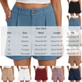 thumbnail image 4 of Tqcoqu High Waist Rolled Cuff Dressy Shorts for Women,Button Closure Casual Office Bermuda Shorts with Side Pockets,Beige Women's S-XXL, 4 of 9