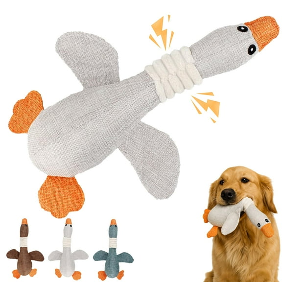 Robustduck-Designed for Heavy Chewers, 2026 New Indestructible Dog Toy, Robustduck Dog Toy, Extreme Goose for Heavy Chewers (Gray)