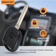 thumbnail image 4 of Car Smart Remote Key 2 Buttons 4C Chip Car Key Fob Fit for 2001-2007 304MHZ, 4 of 5