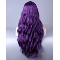 thumbnail image 4 of RightOn 28 Inches Dark Purple Wig With Bangs Long Wavy Wig for Women Girls Daily Use, 4 of 4