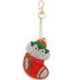 thumbnail image 5 of Diamond Painting Keychains Christmas Halloween 5D DIY Full Drill Key Ring Set for Gift Xmas Tree Home Decor, 5 of 5