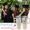 thumbnail image 2 of Graduation Gifts for Her 40oz Graduation Tumbler with Handle and Straw The Tassel Was Worth Hassle Coffee Mug 2024 Graduation Gifts for Women Girls Sister Teacher Daughter Son High School College, 2 of 6