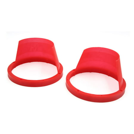 2 Pcs Red 6.5 Inch Dia. Car Audio Subwoofer Speaker Waterproof Spacer (Best 6.5 Inch Subwoofer)