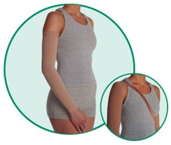 3511 Dynamic Lymphedema Armsleeve w/Shoulder Strap 2030 mmHg Reg