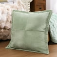 thumbnail image 3 of Throw Pillows for Couch, Yamaziot 18" x 18" Decorative Pillow Accent Cushion for Sofa Bed Living Room, Green Corduroy, 4 Pack, 3 of 9