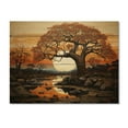 thumbnail image 3 of Designart "Baobab Tree Charm During Sunset" Tree Baobab Print on Natural Pine Wood, 3 of 5
