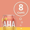 thumbnail image 5 of AHA Peach and Honey Sparkling Water, 12 fl oz, 8 Cans, 5 of 15