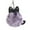 Purple, variant on 8CM Cute Cat Keychain Alloy Fluffy Pendant Key Ring Holder