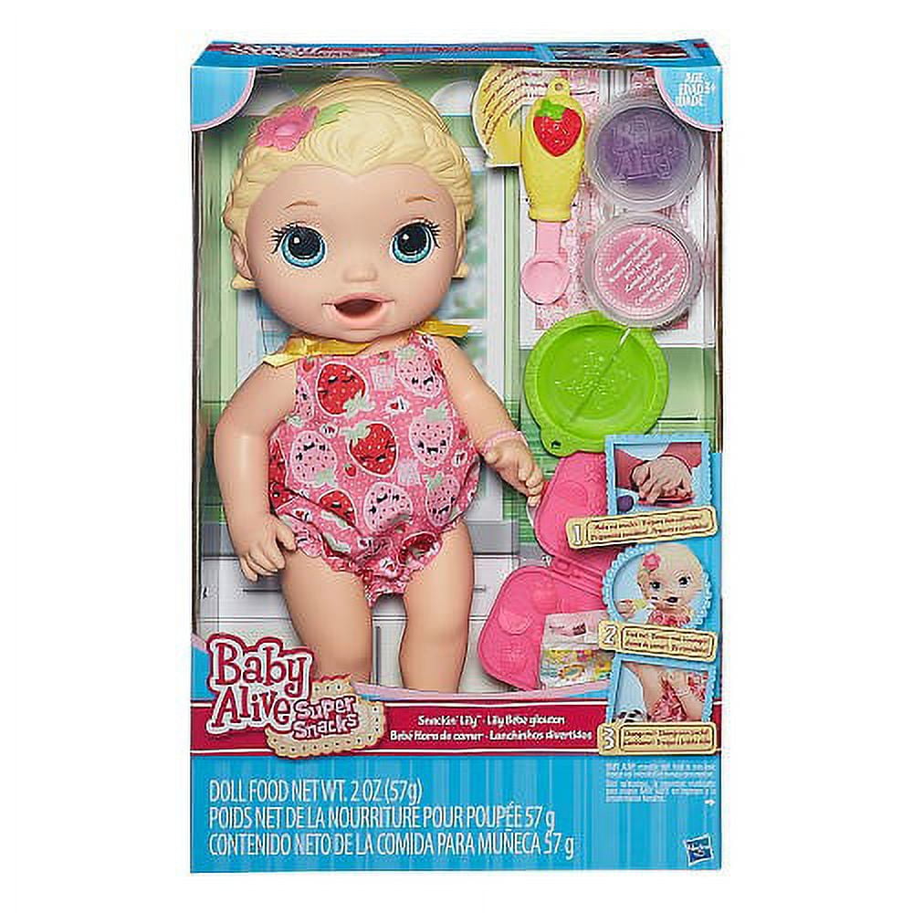 Baby Alive Super Snacks Snackin' Lily Blonde - Walmart.com