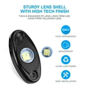 White 8 Pods CREE LED Rock Underbody Lights for JEEP Offroad Truck ATV UTV NEW