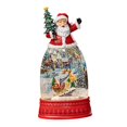 thumbnail image 2 of Bola de nieve navideña, farol navideño, centro de mesa, caja de música con bola de nieve musical iluminada para decoración del hogar de la habitación Papá Noel, 2 of 8