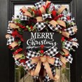 thumbnail image 4 of Wosthever Arreglo de de Navidad Bowknot adorno de Navidad 2022 de Navidad puerta delantera casa ventana fiesta colgante Kits de decoración para fiestas, 4 of 6