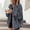 Blue, variant on Herrnalise Women's Lightweight Vee Cardigan Sweater Women Autunm And Winter Casual Lattice Plaid Printed Long Sleeve Buttons Cardigan Coat Tops Outwear