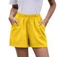 thumbnail image 2 of Kelon Women's Casual Pants, Women Casual Summer Shorts Elastic High Waisted Short Pants with Pockets Casual Loose Pant Summer Outfits, L, 2 of 4