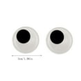 thumbnail image 5 of Daiosportswear Large Self-Adhesive DIY 3D Eyeball Stickers for Crafts, Transparent Plastic, Movable Black Pupils, Easy Peel & Stick, Perfect for Art Projects, Home Decor, Party Decorations, 5 of 8