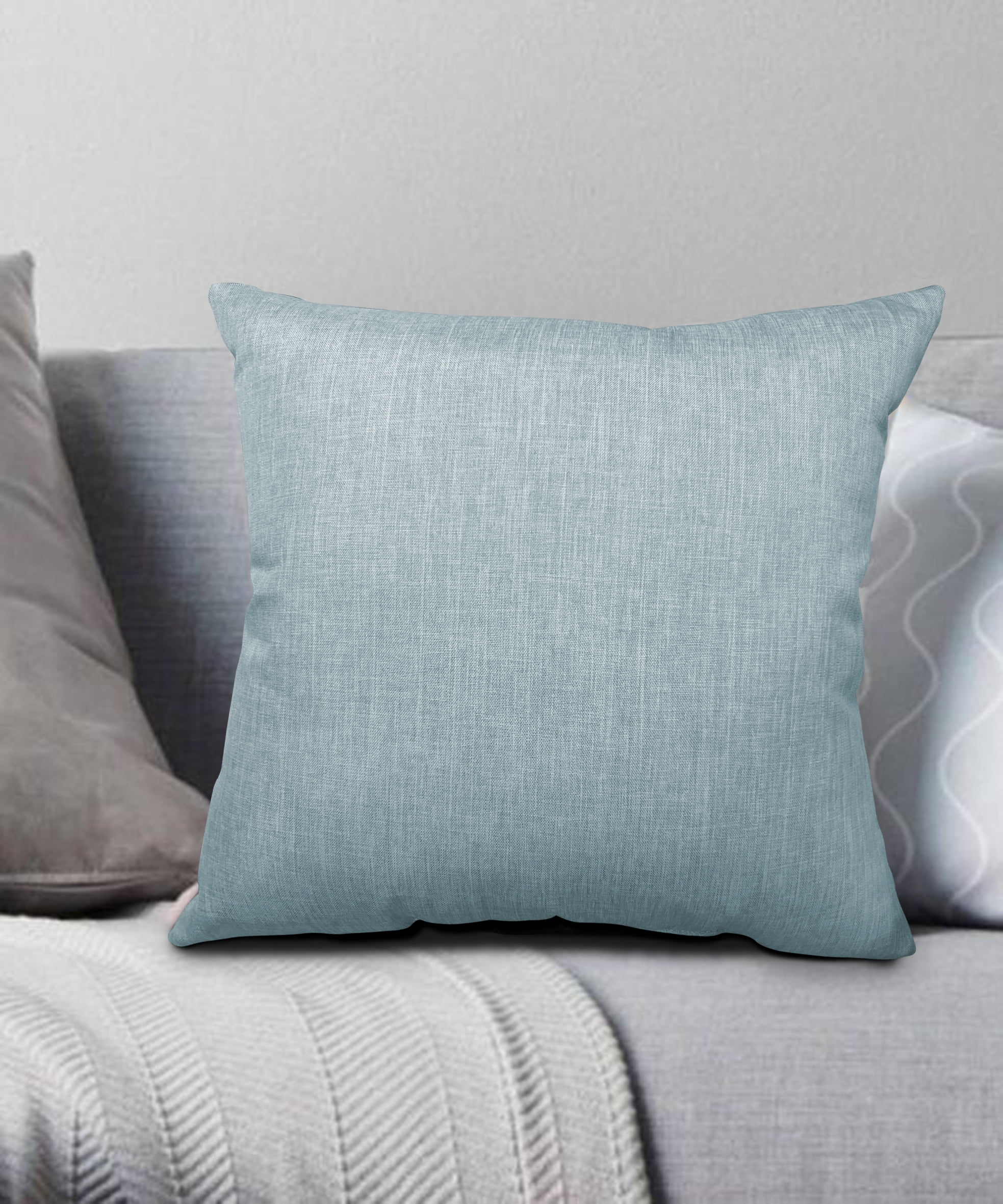 Blair Throw Pillow Sterling Blue 18x18