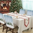 thumbnail image 4 of Christmas Tree Chair Covers Set of 8 Merry Christmas Pine Tree Winter Snowy Chair Back Covers Stretch Removable Washable Slipcovers Protector for Dining Room Kitchen Party Decor, 4 of 5