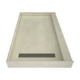 thumbnail image 2 of Tile Redi RT4260L-PVC-BN3 Redi Trench 42" X 60" Rectangular Shower Base - Nickel, 2 of 6