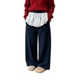 thumbnail image 3 of jiaxiM Girls Athletic Sweatpants Wide Leg Active Baggy Loose Fit Casual Elastic Waist Straight Ruffle Pants with Pockets, 3 of 6