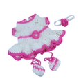 thumbnail image 4 of Adorable Vestido Hecho Punto Calcetines Diadema Set para 17 '' - 18 '' Reborn Baby Girl Doll , Rosa Roja Baoblaze vestido de muñecas de la vida real, 4 of 8