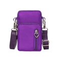 thumbnail image 1 of Zhuge Cartera tipo brazalete para teléfono móvil tipo bandolera para mujer (morado), 1 of 5