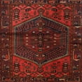 thumbnail image 1 of Ahgly Company Machine Washable Indoor Square Traditional Tomato Red Area Rugs, 3' Square, 1 of 7