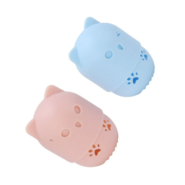 Soporte Para Esponja De Maquillaje, Forma De Gato Lindo, Lavable, Reutilizable