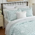 thumbnail image 4 of Laura Ashley 207060 Ensemble de Couette Réversible Bleu, Roi, Floral, Mia, 4 of 5