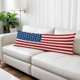 thumbnail image 2 of American Flag Body Pillow Covers 20"x60", Blue Red USA Flag Soft Brushed Microfiber Breathable Throw Pillow Covers, Decorative Pillowcase with Zipper for Couch Sofa Bedroom Living Room, 2 of 9