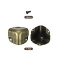 thumbnail image 3 of 4 Pcs Decorative Box Corner Covers, 37mm Metal Edge Guard, Bronze, 3 of 6