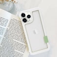 thumbnail image 2 of Compatible with iPhone 14 Pro Max Bumper Frame Case Frameless Cooling Heat Dissipation No Backplate Protection Fashion Shockproof Cover for Girls Women Man White, 2 of 7