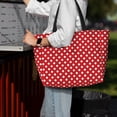 thumbnail image 7 of Pofeuu Red Polka Dot Print Beach Bag,Waterproof Sandproof Beach Tote Bag, Large Capacity Foldable Beach Bags for Women, 7 of 7