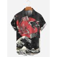 thumbnail image 3 of Camisas hawaianas para hombre, blusas de manga corta con estampado de animales marinos para playa, camisas nuevas de gran tamaño, ropa de diseñador para hombre de alta calidad, 3 of 5