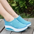 thumbnail image 4 of Babysbule Womens Shoes Fashion Women Shoes Women Loafers Breathable Air Mesh Swing Wedges Shoe, 4 of 7