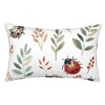 thumbnail image 1 of Bingfone Watercolor Ladybug for Double-Sided Plush Throw Pillow Cover, Pillow Protector with Hidden Zipper, Cushion Protector Home Decoration (Without Pillow Core)-14"x20", 1 of 6