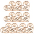 thumbnail image 3 of Heart Shape Embellishment,10pcs Hollow Love Hearts Heart Shape Ornament Heart Shape Decoration Streamlined Design, 3 of 5