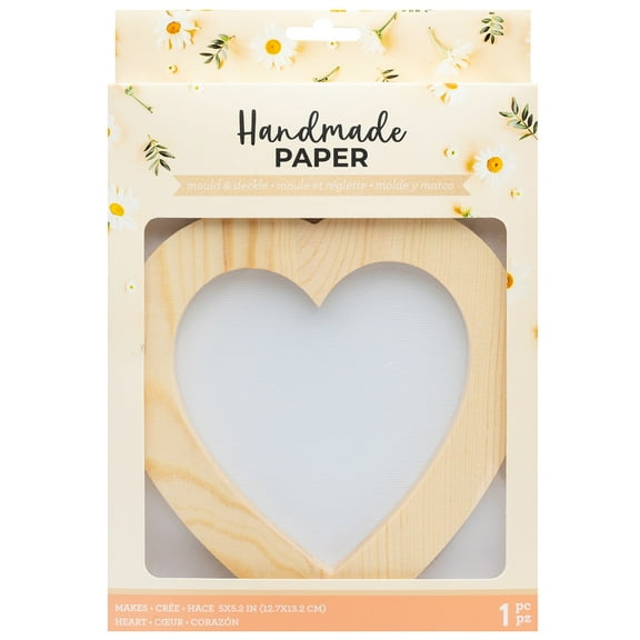 American Crafts Handmade Paper Mold And Deckle Kit-Heart