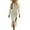 Beige, variant on Women's Bohemian Peasant Maxi Dress with Long Sleeve V-Neck Loose Fit Casual Summer Dress for Party Wedding Guest Dresses