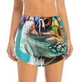 thumbnail image 2 of KLL Stylish Sunglasses Iguana Pattern Shorts Women,Athletic Shorts High Waisted Running Shorts Pocket Sporty Short Gym Elastic Workout Shorts-Medium, 2 of 7