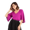 thumbnail image 1 of Blusa manga campana con cinto, 1 of 5