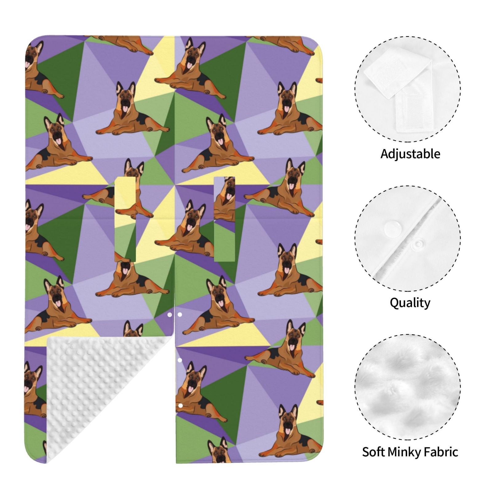 Naloa German Shepherd Dog Baby Car Seat Cover, Breathable Baby Carrier Cover, Multiuse Baby Carrier Cover & Nursing Breastfeeding Cover