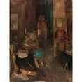 thumbnail image 2 of Antoine Vollon 15x18 Gold Ornate Wood Frame and Double Matted Museum Art Print Titled - Atelier Corner, Boulevard De Clichy (1872-1887), 2 of 4