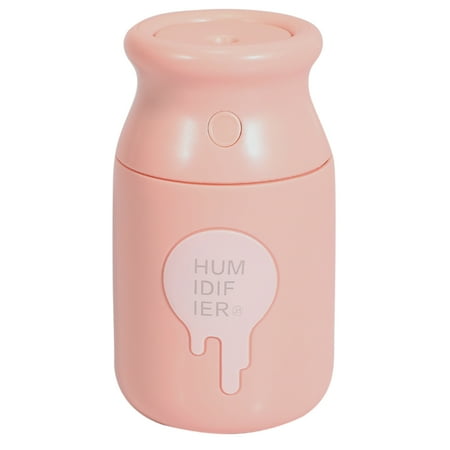 

Humidifier desktop humidifier [Ultrasonic type / water soluble compatible / USB power supply / automatic stop function / / 180 ml / with instructions] (pink)