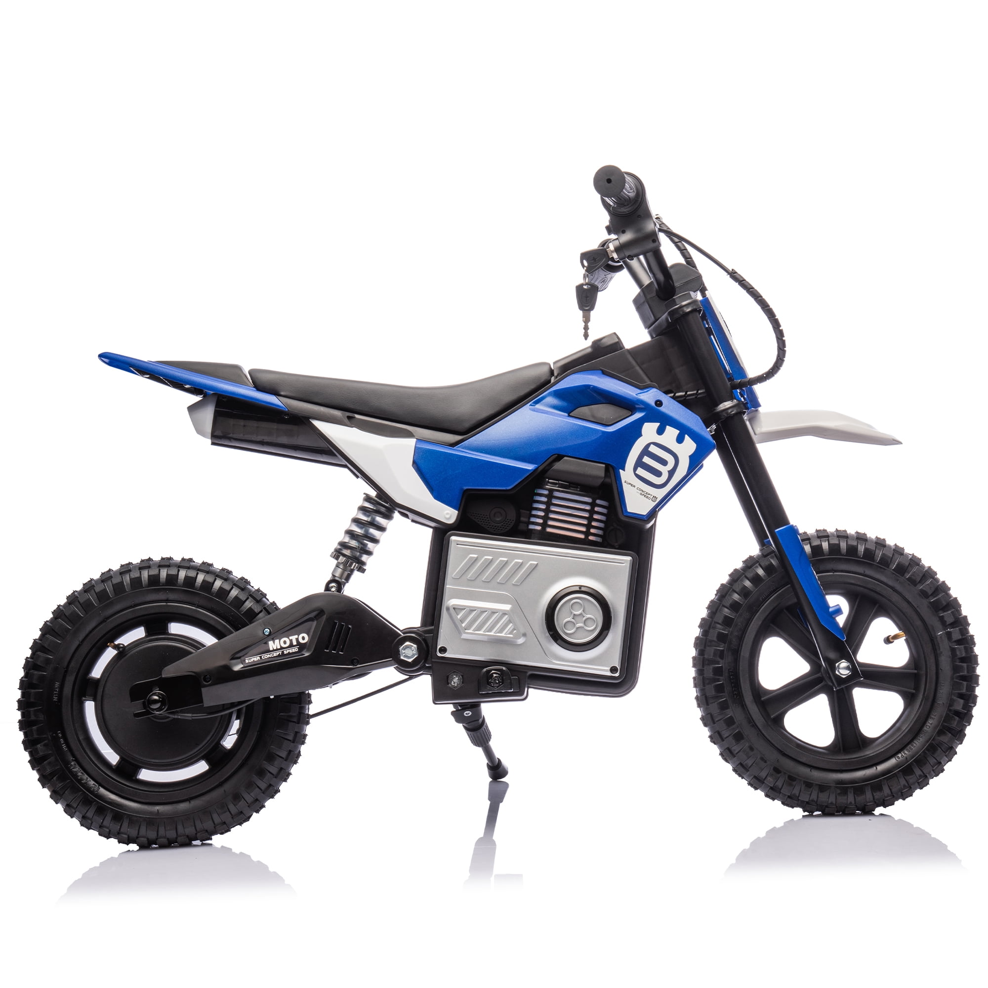 SaveJoy 24V Kids Electric Motorcycle, 200W High-Speed Motor, Ride on Toys for toddlers 5-15, Blue