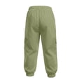 thumbnail image 5 of Summer Boys Girls Cargo Pants Elastic Waist with Pockets Green Joggers Hiking Wide Leg Cargo Pants Y2K Street Baggy Trousers 4T, 5 of 8