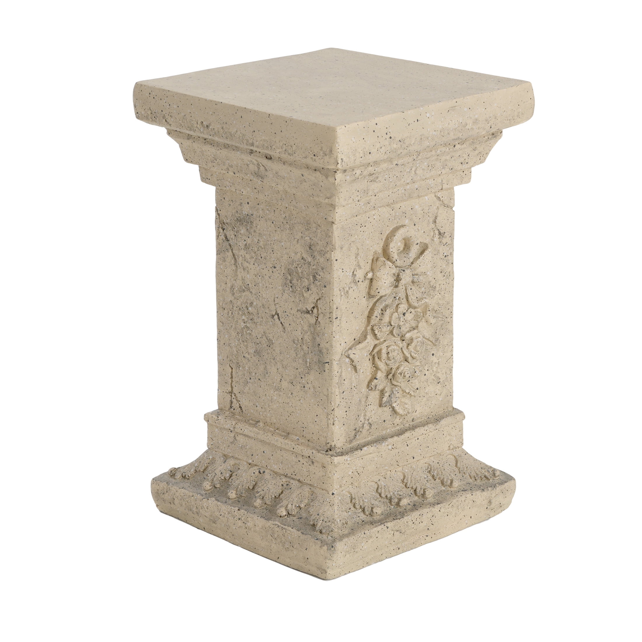 Christopher Knight Home Classic European Side Table, Indoor/Outdoor, Sand