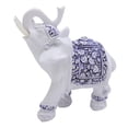 thumbnail image 1 of Estatua De Elefante Decorativa Eventura De Elefante Decoración Del Hogar, Figura De Resina De Porcelana Azul Y Blanca Para, 1 of 7