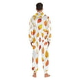 thumbnail image 4 of FORMRS Onesies Pajama for Adults Unisex Hoodie Winter Jumpsuit One Piece Sleepwear, Sizes S-2XL, Orange Leaves, 4 of 7
